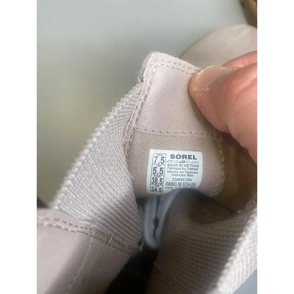 Sorel Lennox Chelsea Suede Boots Grey Taupe Waterproof NL5034-084 Womens 7.5